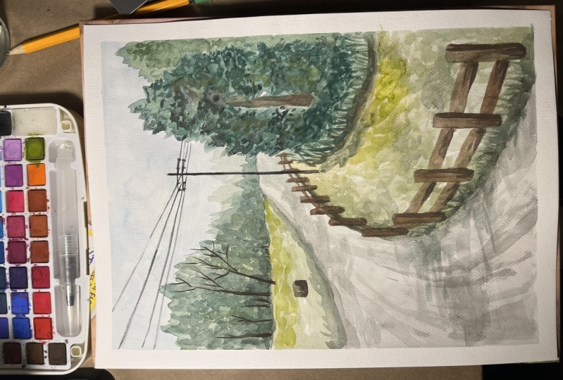 Watercolor landscape