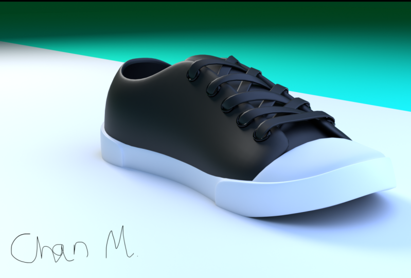 A black shoe