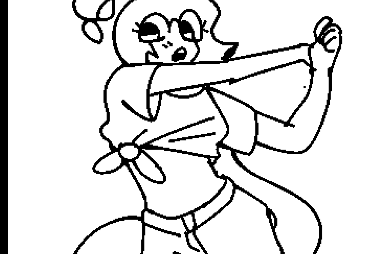 energetic girl! - student project
