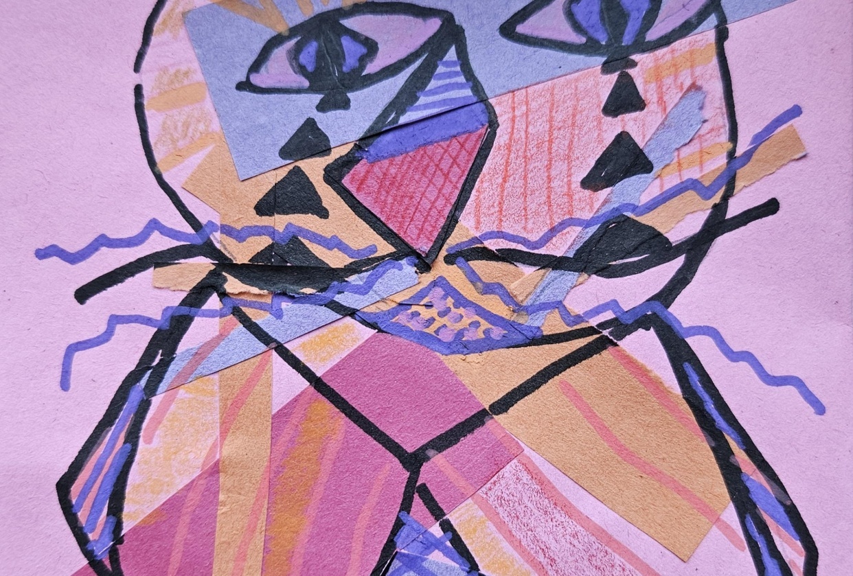 Mixed media Picasso inspired - student project