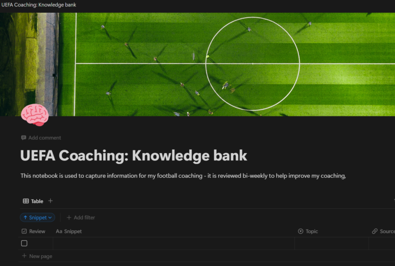 UEFA Football coaching knowledge bank