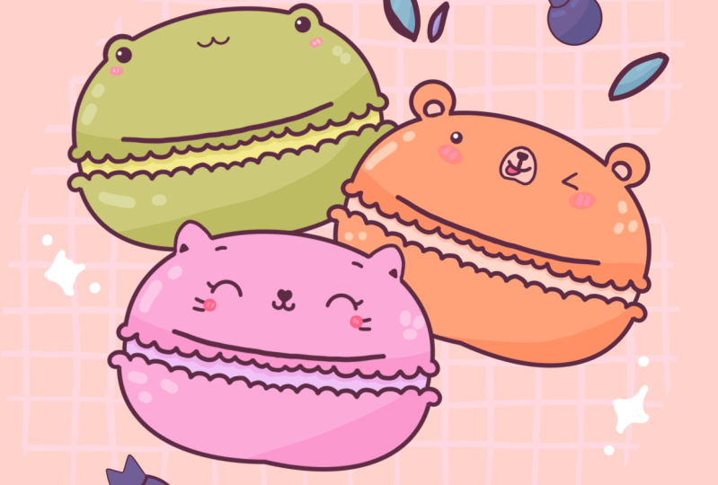 Animal macarons