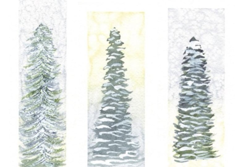 Snowy Tree Bookmarks - BVS