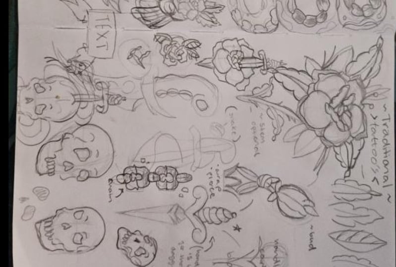 Trad Tattoo Sketches