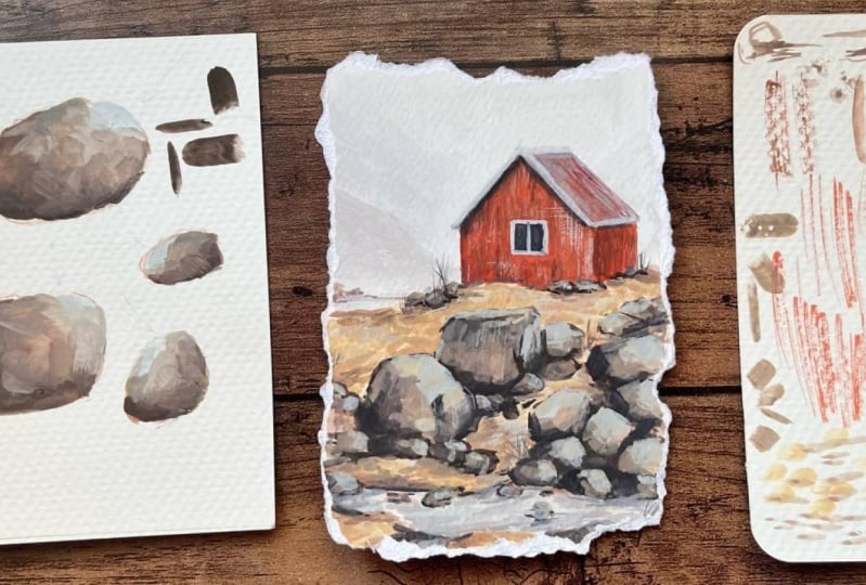 Gouache Landscape