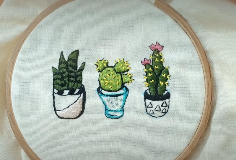 Cacti Embroidery