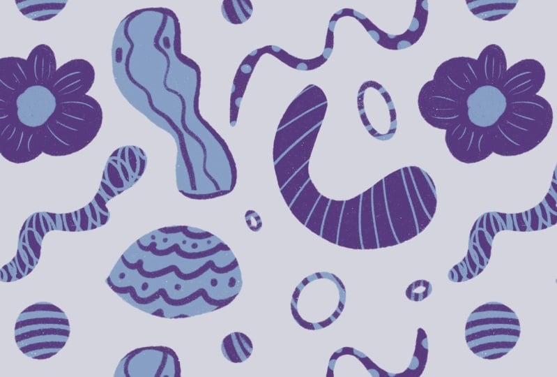 Fun purple pattern