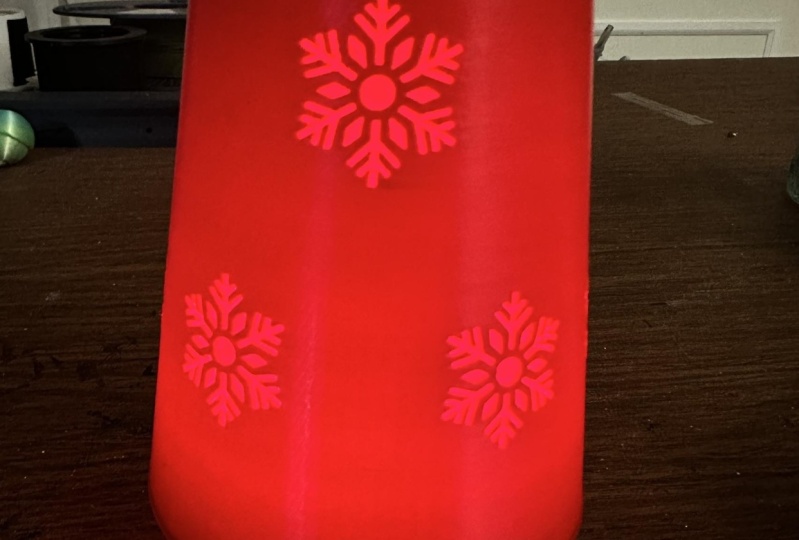 Lampshade embossed (debossed)