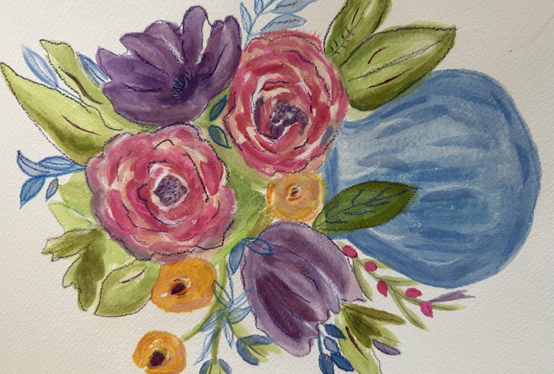 Delicious floral  spread