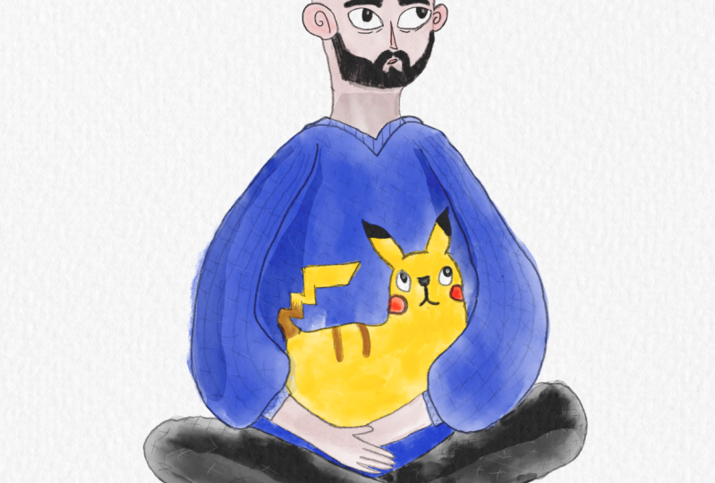 Self portrait with Pikachu