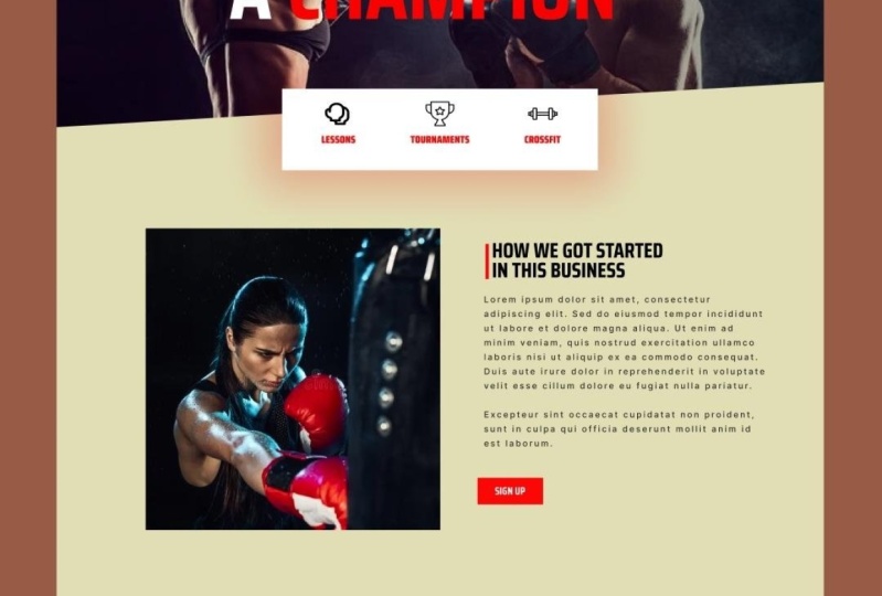 My Gym Web design