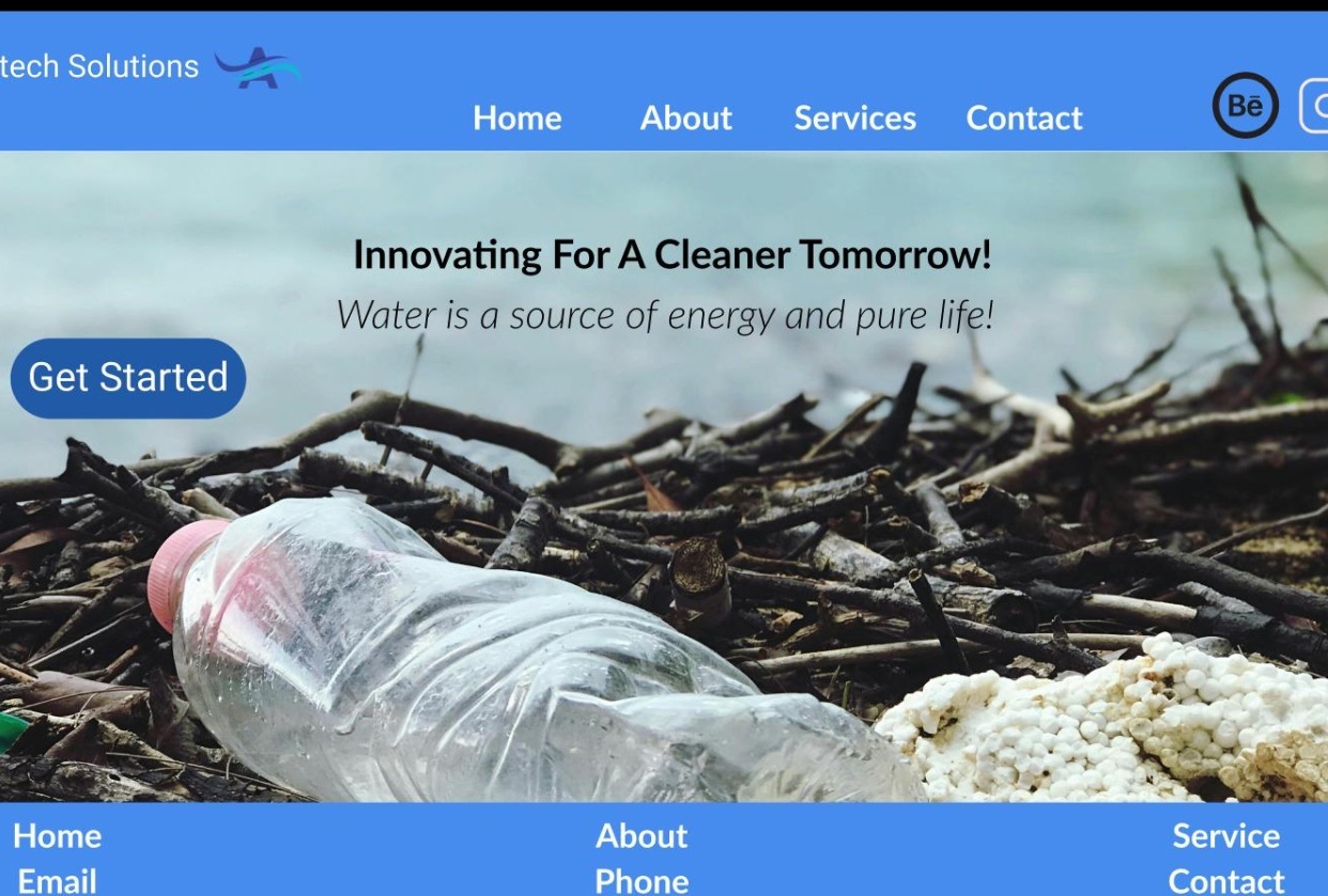 Aquatech Mini Website - student project