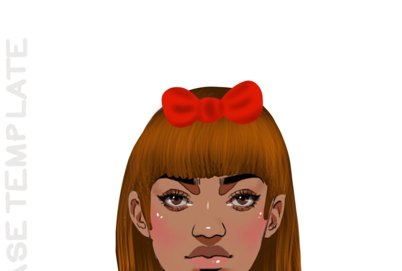Digital paintings how to color hair in procreate