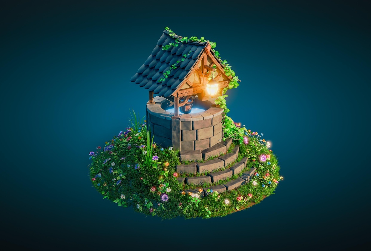 Stylized Well - student project