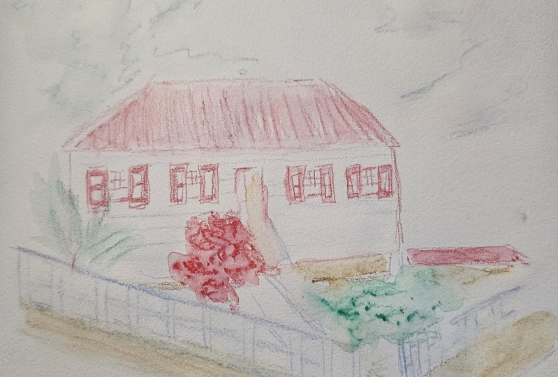 Simple sketch w/c pencils