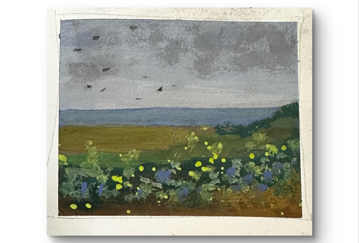 vintage style landscape - student project