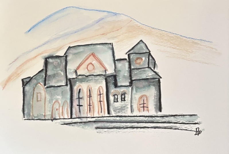 Create simple line and washes.