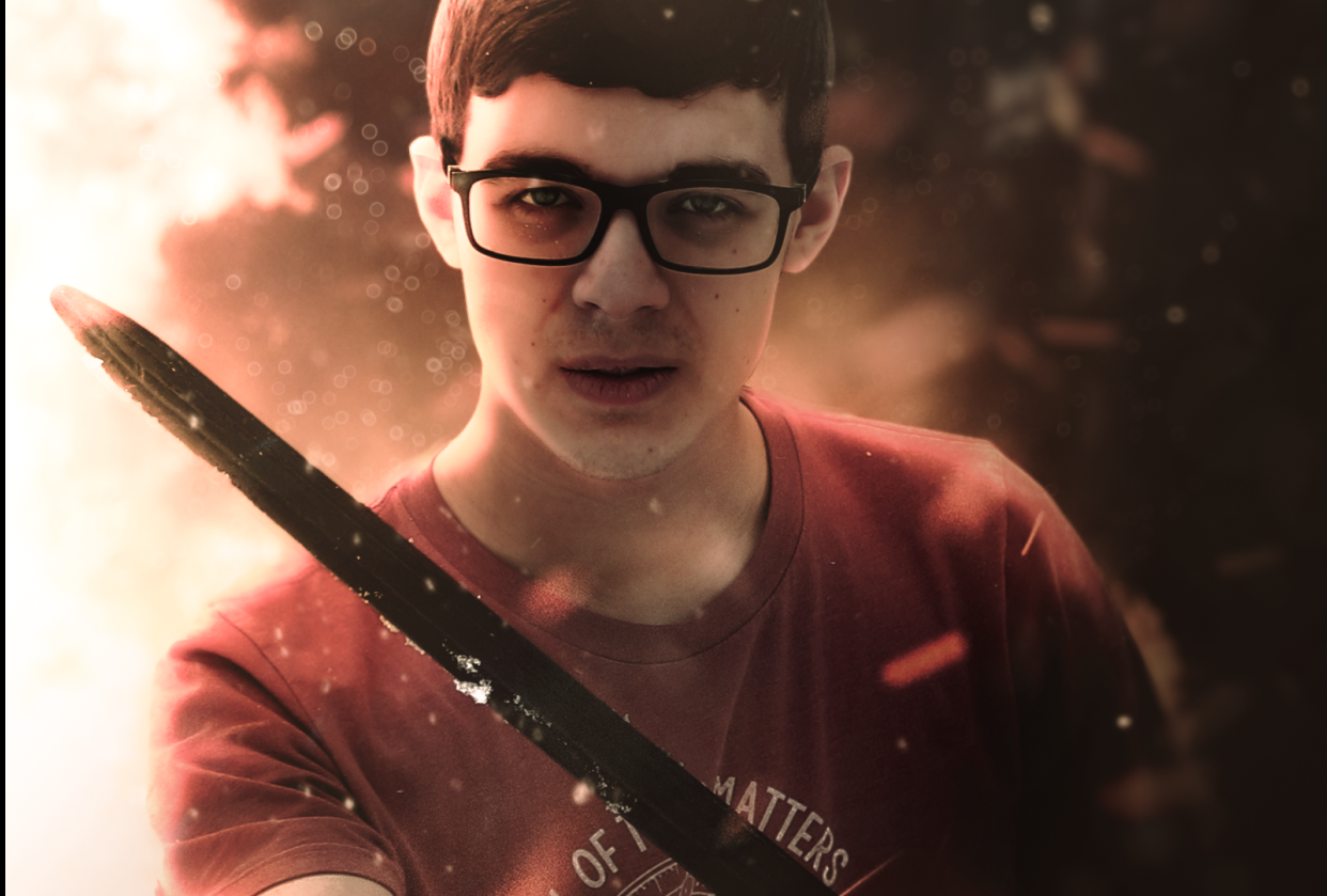 Fiery Scene Poster - student project