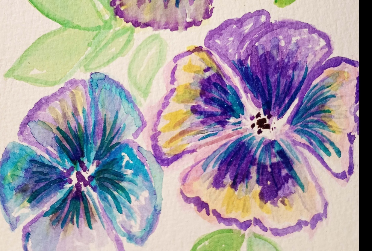 Easy and Bright Watercolor Flowers - student project