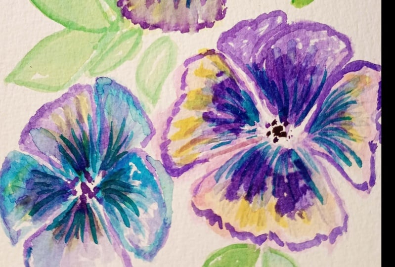 Easy and Bright Watercolor Flowers