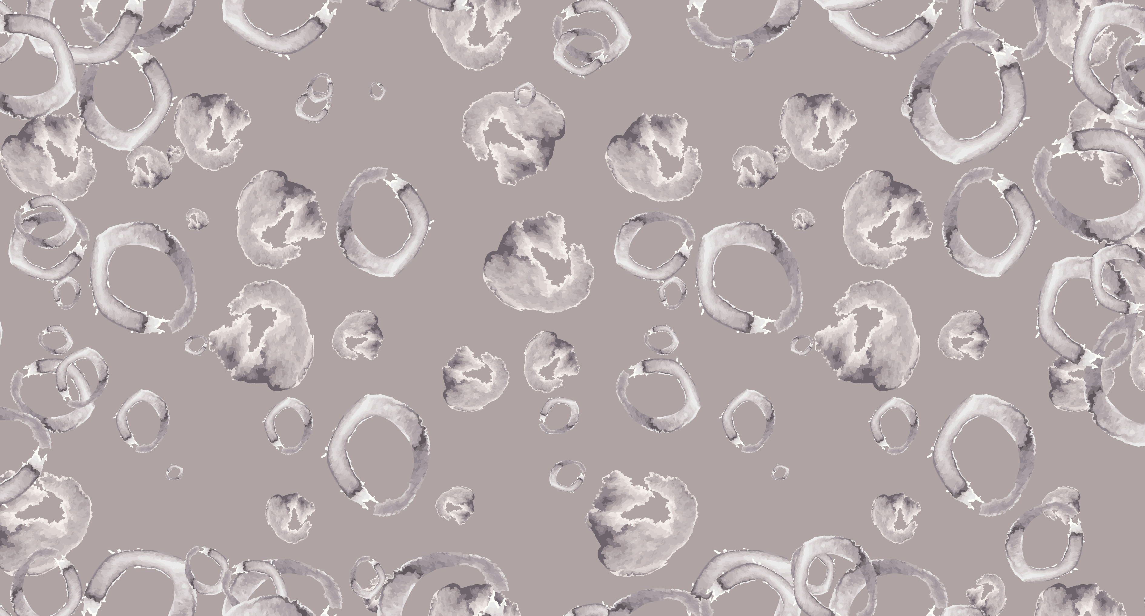 Watercolor and Ink Dots Pattern