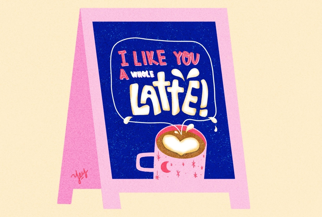 I like you a whole latte - student project