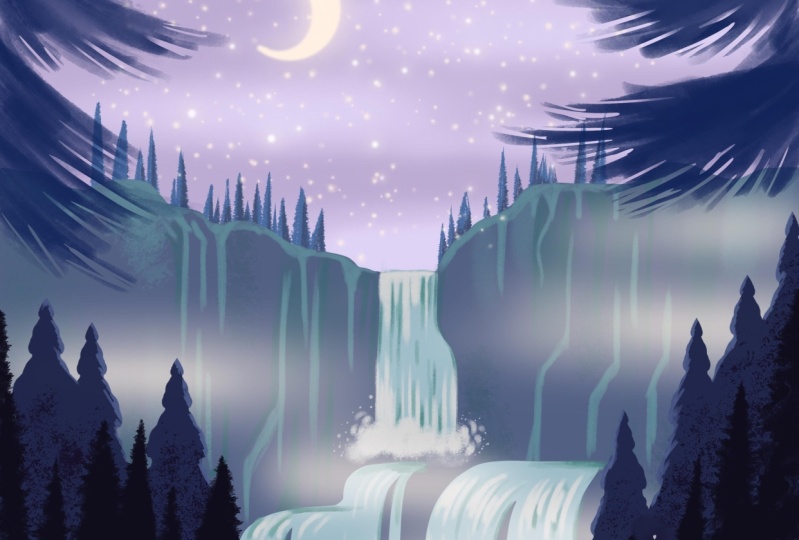 Misty Waterfall