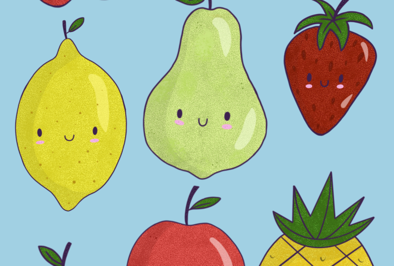 cute fruits