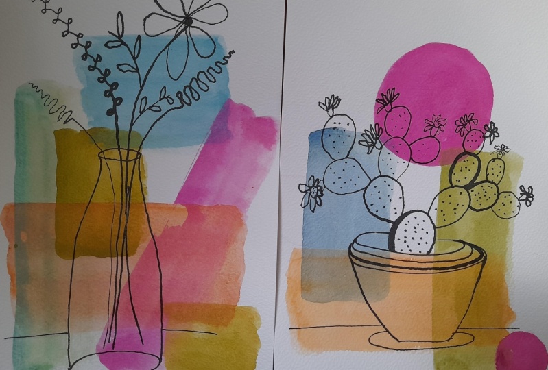 abstract flowers