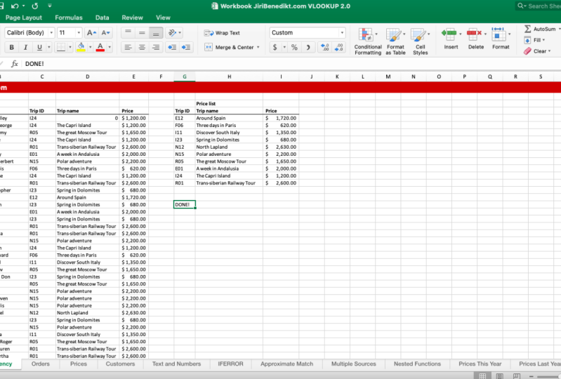 Amir Completion of V-Lookup