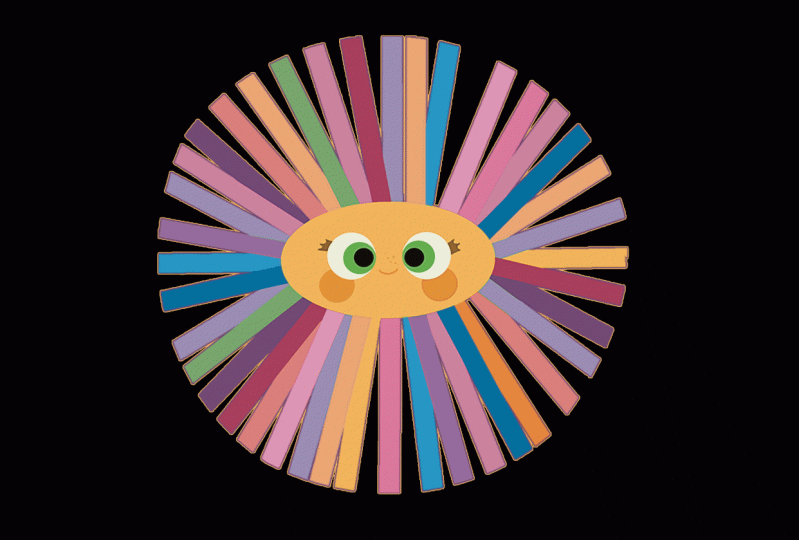 blinking sun logo