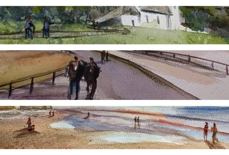 Simplify people for landscapes.