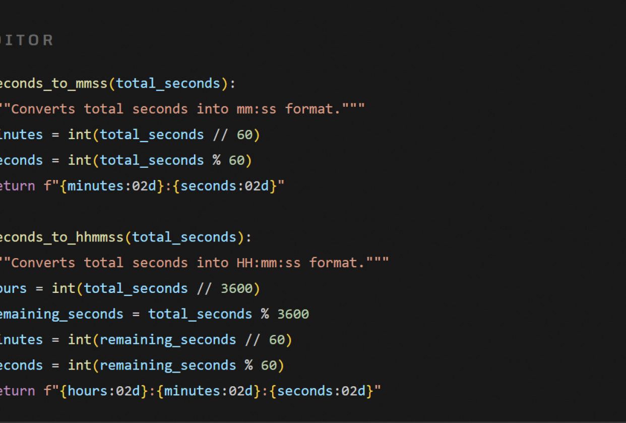 Multi distance running time calculator - student project