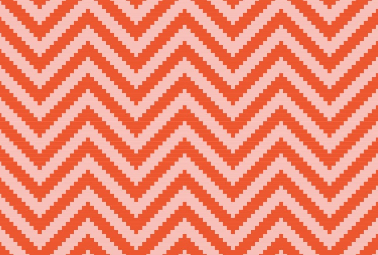 Chevron pattern with variations - student project