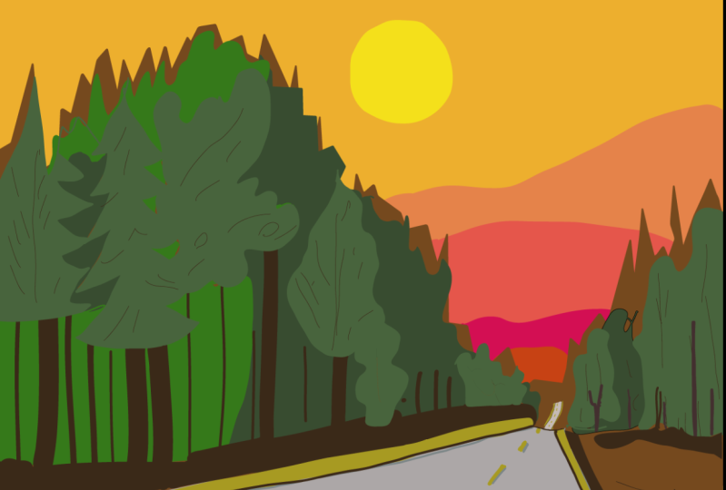 Open road