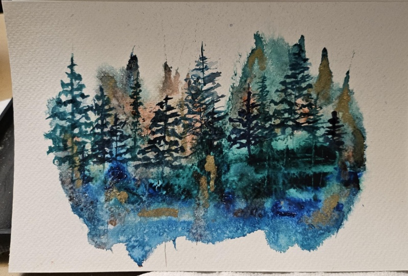 Edgy Pallet Knife Forest