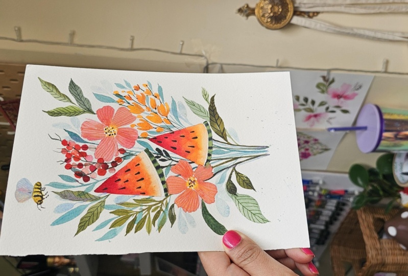 Fruit and Floral Arrangement