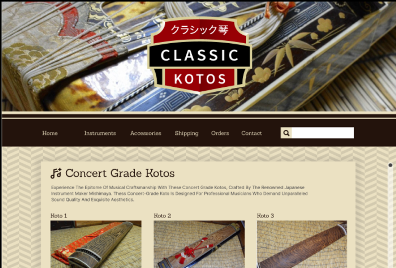 Classic Kotos Webpage