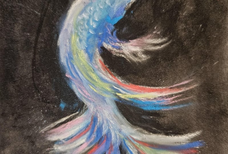 Beta fish - pastel