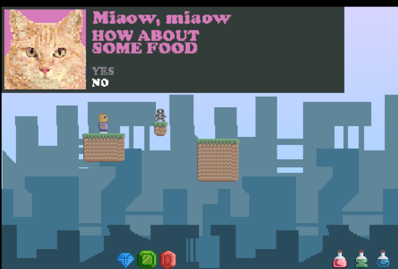 Retro 2D pixel game art