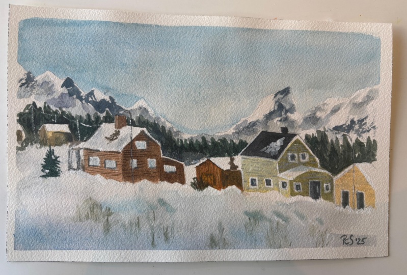Six snow scenes