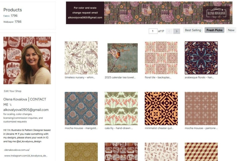 Spoonflower Shop