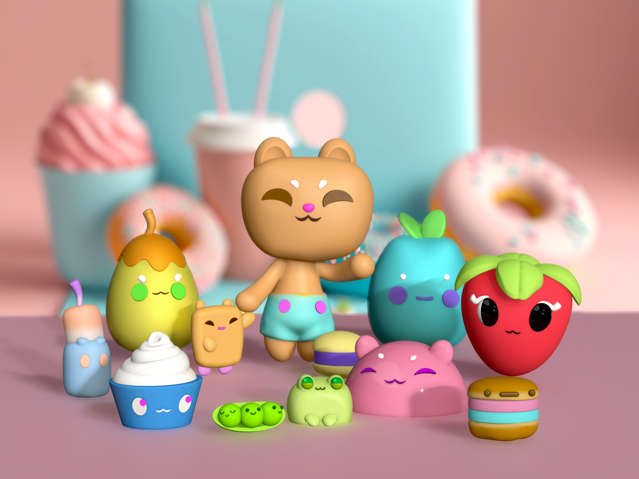 Kawaii Family - student project