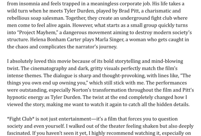 Movie Review: Fight Club