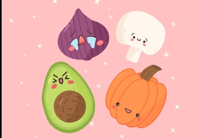 Cute veggies
