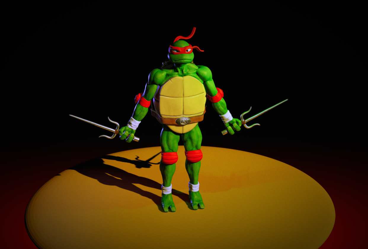Cowabunga! 3D Sculpt a Teenage Mutant Ninja Turtle with Nomad Sculpt | Dave  Reed | Skillshare, image size:1242x839