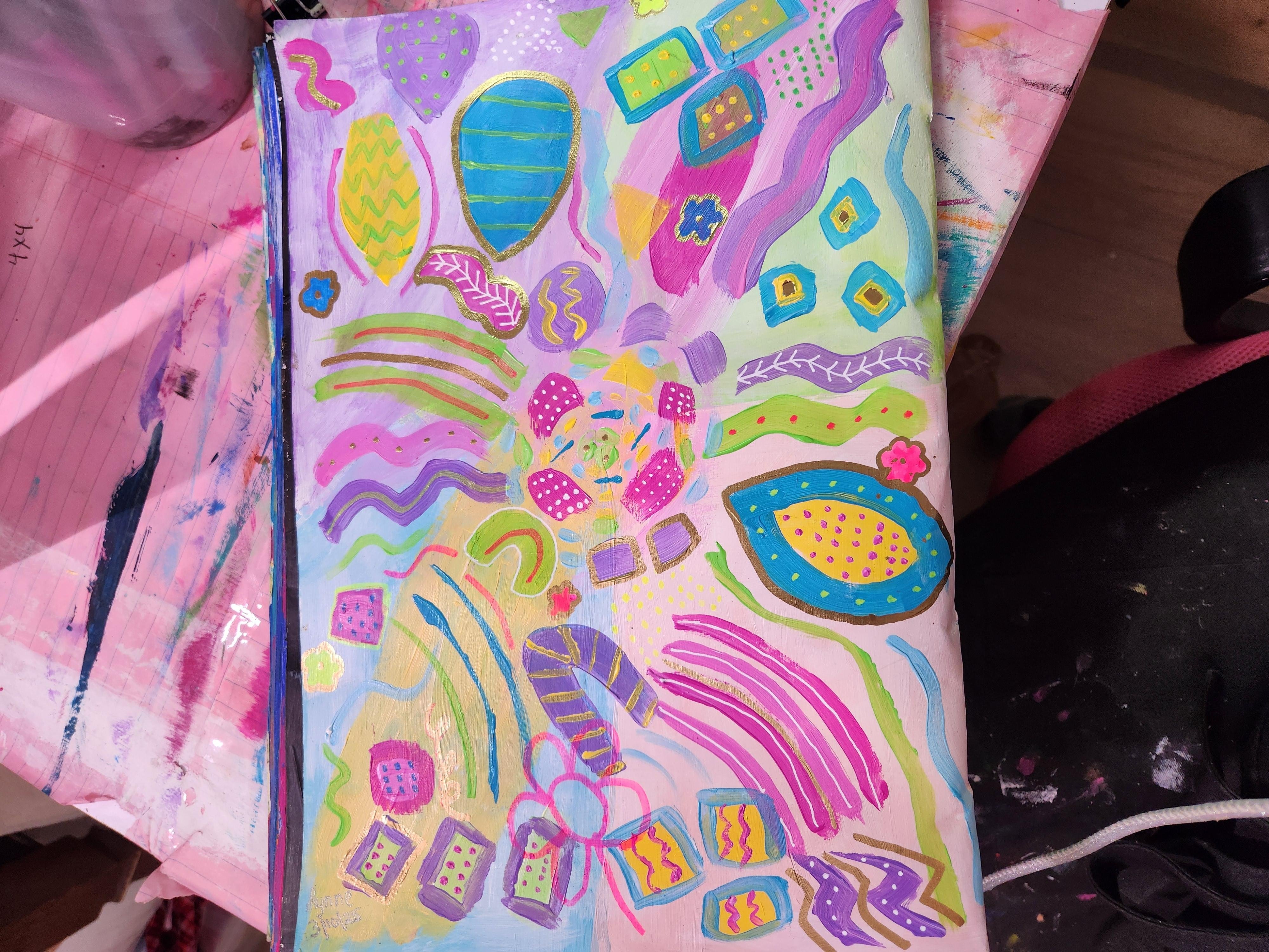 Garden Party Painting - student project