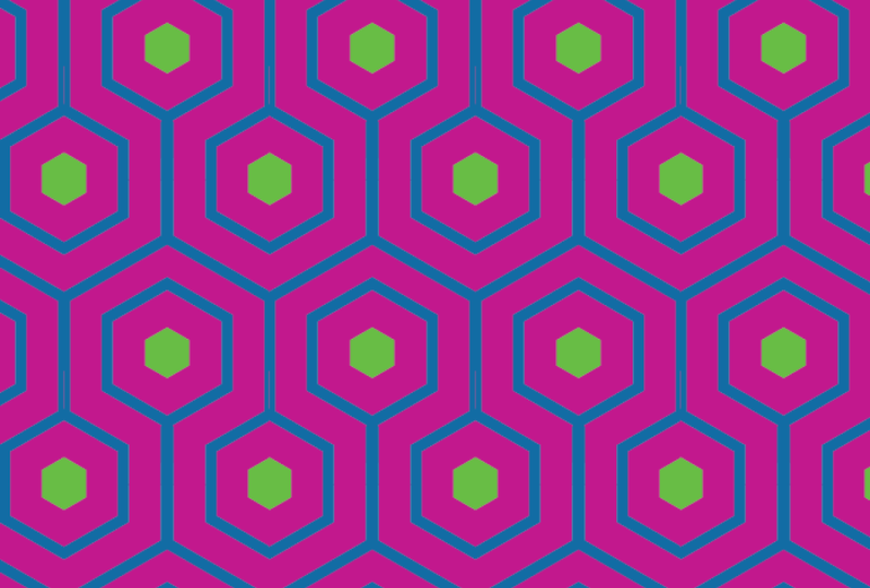 Meandering Hexagon Pattern