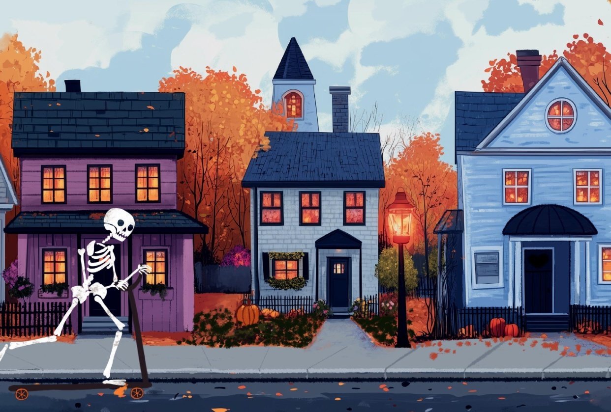 Silly skeleton ride - student project