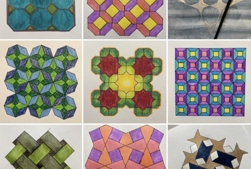 Geometric Tessellation: Squares
